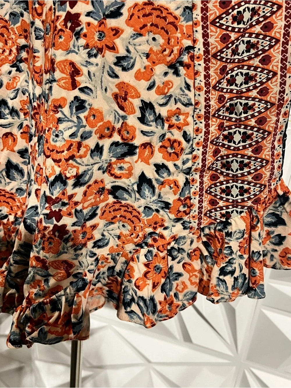 Free People Surf Date Sexy Floral Romper Festival One Piece Size Small - Picture 13 of 15